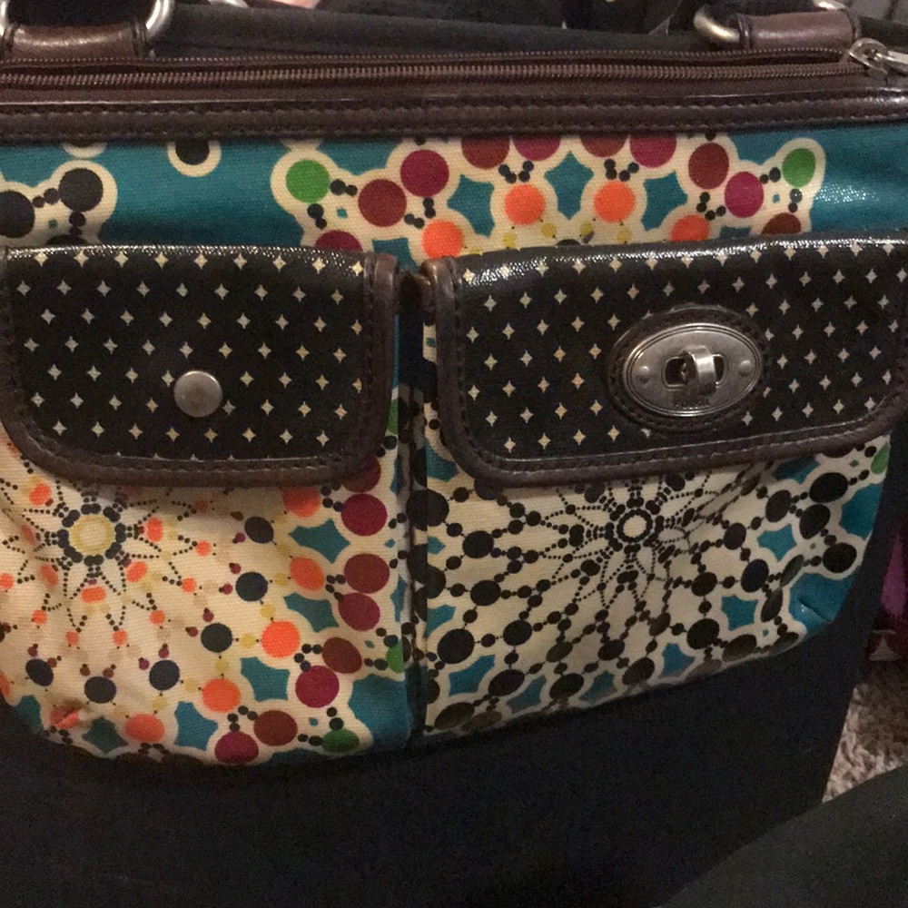 Fossil multi-color purse